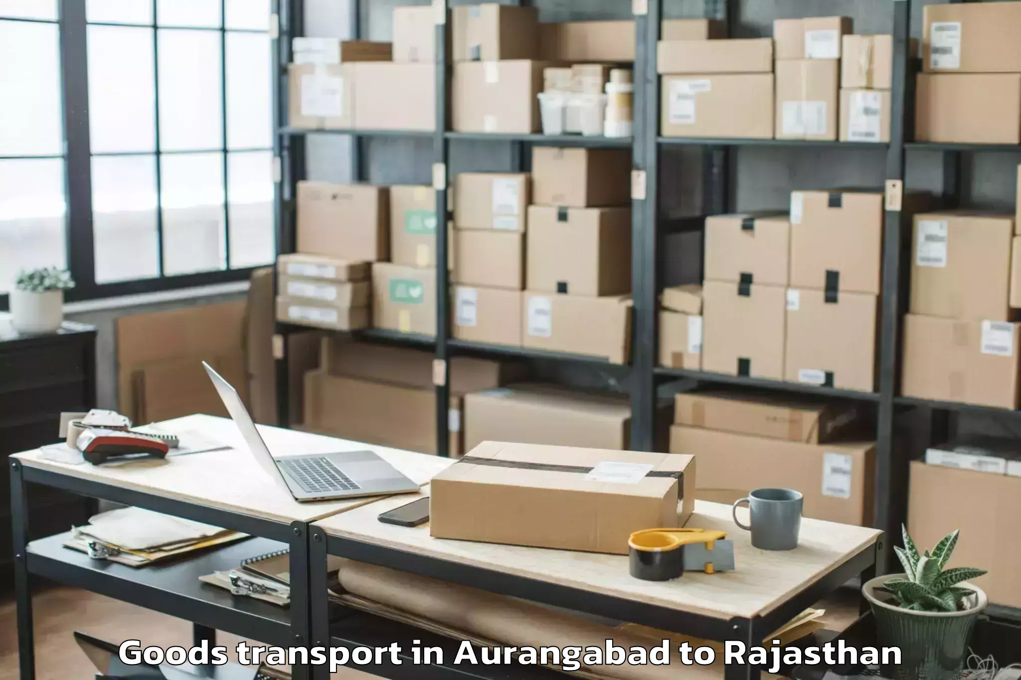 Quality Aurangabad to Reengus Goods Transport